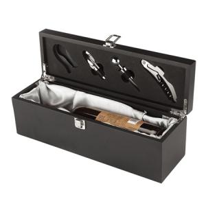 TC-BP06  wood wine (MDF)box with 4-pcs wine accessories