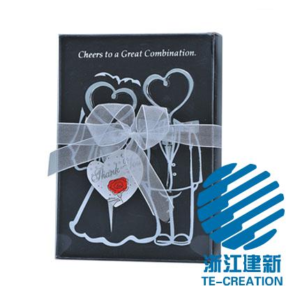 TC-B329-11    wine gift set ,gift box (card) with 2-pcs wine accessories