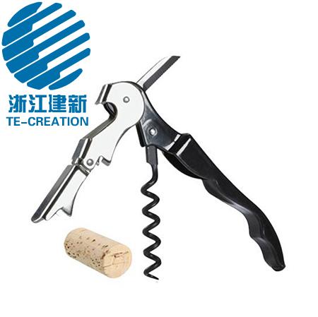 TC-C199  Double Hinged Corkscrew Knife Wine Bottle Opener For Waiter