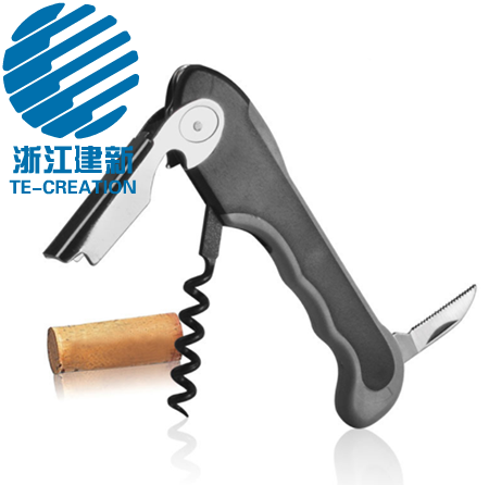TC-C175  Stainless Steel and Plastic Waiters Corkscrew ,Colorful