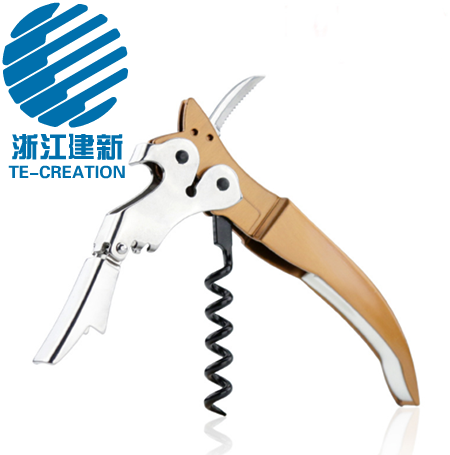 TC-C153  Fox shape waiters corkscrew , colourful handle