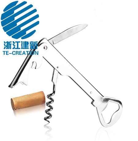 TC-C154  Stainless Steel Waiters Corkscrew . for wine and beer