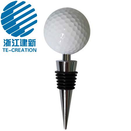 TC-S503   Golf ball Wine Bottle Stopper