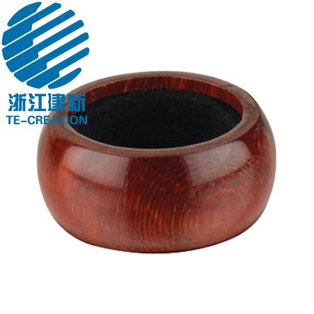 TC-R006 Rose wood red bottle collar ,drip collar,wine drip stop ring