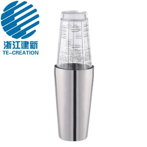 TCO-75-40P      750ml + 400ML stainless steel boston cocktail shaker