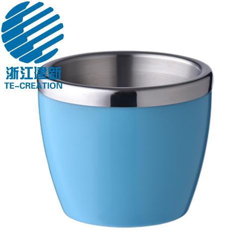 TCO-T10-1   750ml  custom champagne fruit bar round mini plastic ice buckets for hotel