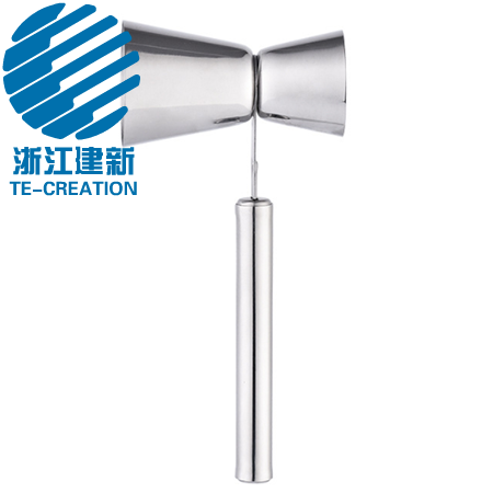 TCO-J1-7   15/30ml double S/S cocktail jigger with handle