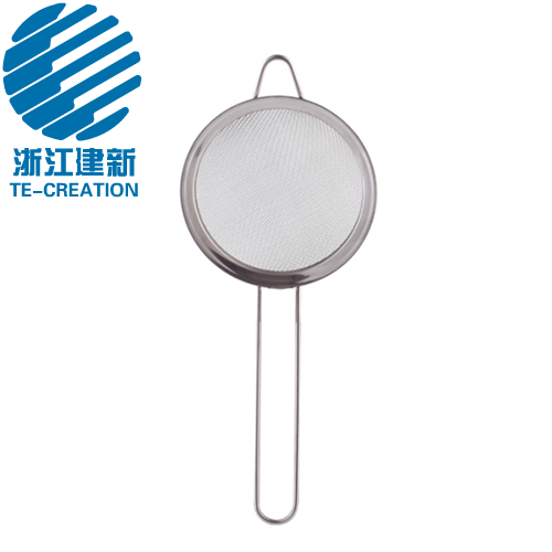 TCO-S10-2    stainless steel kitchenware food fine mesh strainers with handle