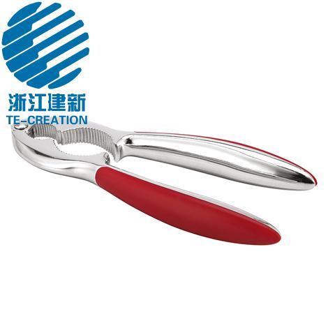 TC-KN631  Nut Cracker Tool Pecan Walnut Piler Opener with Non-slip Handle High quality Manual Kitchen Gadgets Zinc Alloy Nut Cracker
