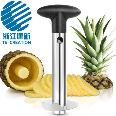 TC-KP2529   304 Stainless Steel Pineapple Stem Remover Pineapple Corer Peeler Slicer for All in one Kitchen Gadge